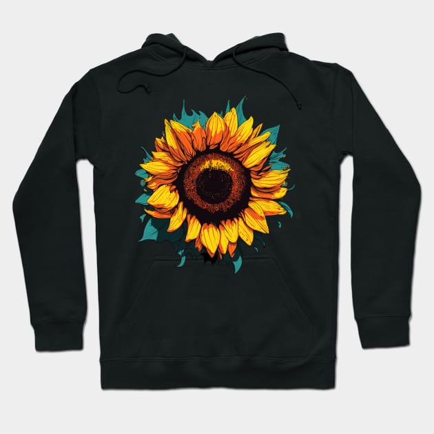 Cute Vacations Floral Summer Holidays Sunflower Hoodie by KsuAnn